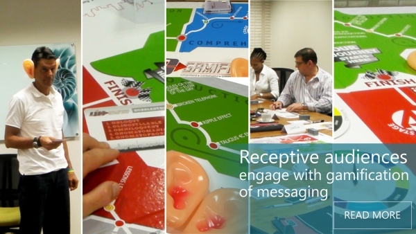 Receptive audiences engage with gamification of messaging